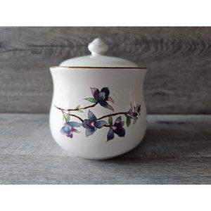 Vintage Woodhill by Citation Covered Sugar Bowl Floral Flowers
